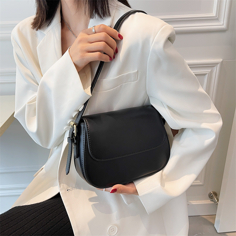 High-quality small bag women's bag 2024 new trendy fashion temperament simple one-shoulder crossbody bag retro small square bag